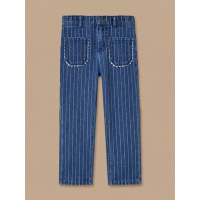 Pantalon droit rayé festonné CYRILLUS