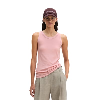Débardeur côtelé slim en jersey stretch de coton bio Lyocell MARC O'POLO