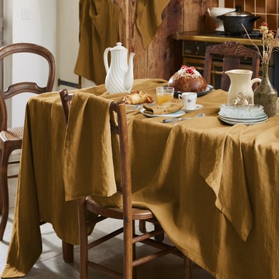 Nappe rectangle en 100% Lin Français EDEN