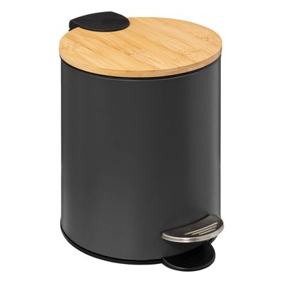 Poubelle Soft close 3L anthracite TRIO 5FIVE SIMPLY SMART
