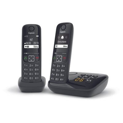Téléphone sans fil AS690A Duo Noir GIGASET