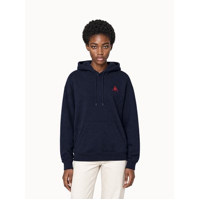Sweat à capuche relax L'Amour du Sport en molleton gratté L'AMOUR DU SPORT LE COQ SPORTIF