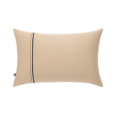 Taie d'oreiller en satin de coton bleu, B LINEA BOSS HOME