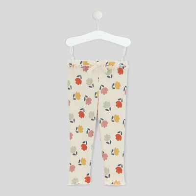 Legging côtelé imprimé en coton BIO GOTS BOUT'CHOU