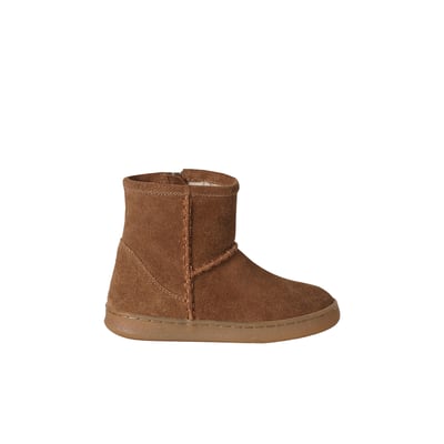 Boots cuir zippées VERTBAUDET