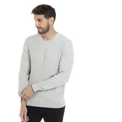 Pull col rond  en coton LEO GENTLEMAN FARMER