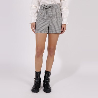 Short mit Hahnentrittmuster und Gürtel NAF NAF
