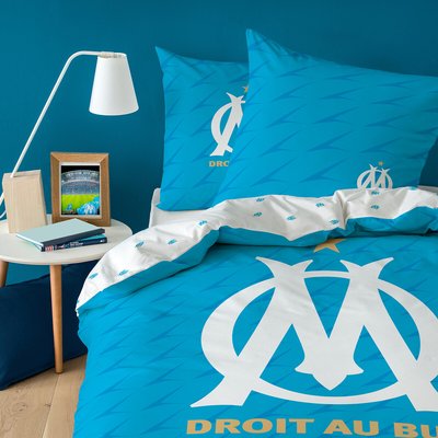 Parure de lit coton, OM Voilure OLYMPIQUE MARSEILLAIS