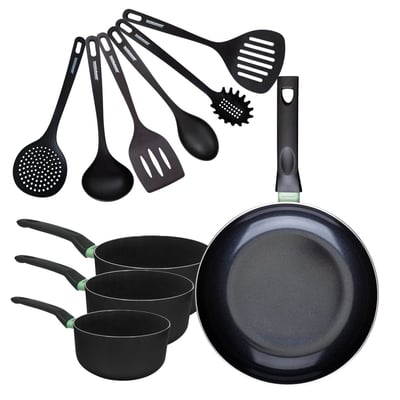 Batterie 1 poêle 30cm + 3 casseroles 16/18/20cm BRANDAO FACKELMANN