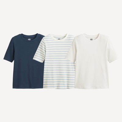 Lot de 3 T-shirts col rond LA REDOUTE COLLECTIONS