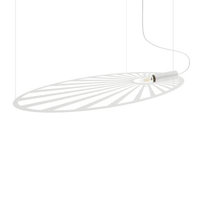 Suspension Acier Blanc E27 1 Lehdet EDEN