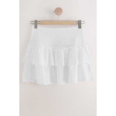 Jupe Blanche à Volants CARAT Taille 11/12 - Midi - Polyester - Occasion Très Bon état