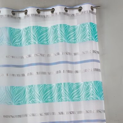 Voilage en jacquard à rayures horizontales colorées HOME MAISON