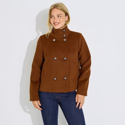 Manteau court col montant GRAIN DE MALICE