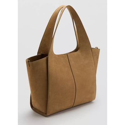 Sac shopper cuir MANGO