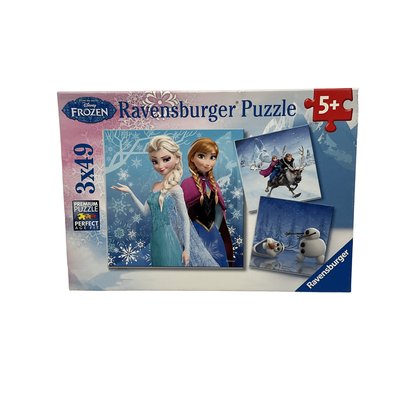 Puzzles 3x49 pièces La Reine des Neiges Disney - Bon état RAVENSBURGER