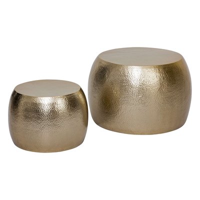 Duo de tables basses en métal ISSAM ATMOSPHERA