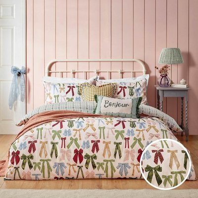 Noortje Bows Reversible Duvet Cover and Pillowcase Set FURN.