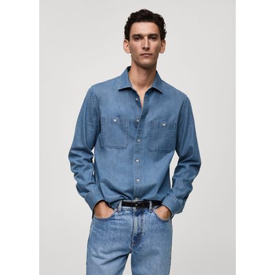 Surchemise en jean poches regular-fit MANGO MAN