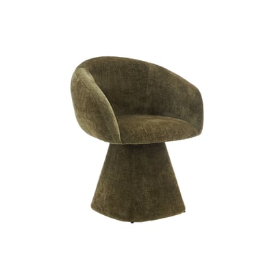 Fauteuil pivotant 180° tissu coton ASSIA SWEEEK