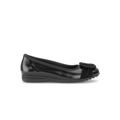 Ballerines en cuir vernis à talon compensé GABOR
