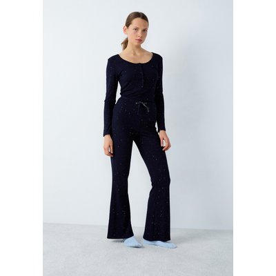 Pantalon de pyjama côtelé évasé à paillettes MAURA ETAM
