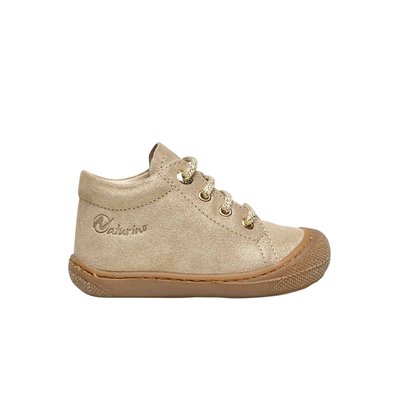 Chaussons premiers pas en suède pailleté COCOON NATURINO