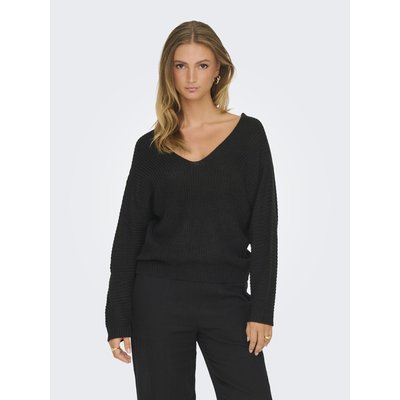 Pull col V en maille JDY