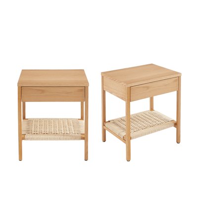 Lot de 2 tables de chevet 1 tiroir GINKO SORELH