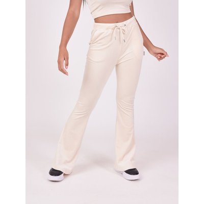 Pantalon évasé en velours double logo PROJECT X