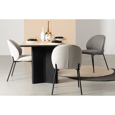 Chaises de salle à manger design en tissu (lot de 2) - NELLY HELLIN, DEPUIS 1862