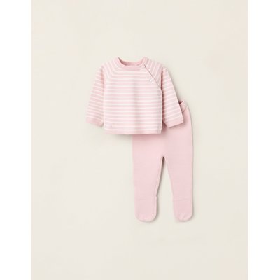 Ensemble en Maille à Rayures ZIPPY
