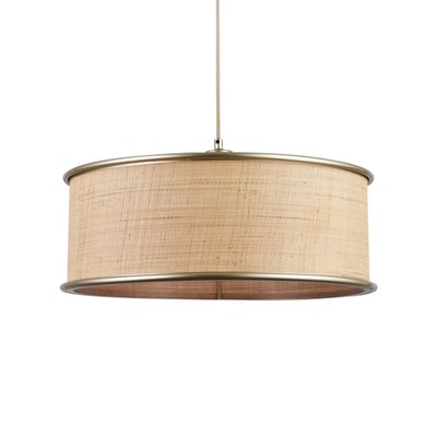 Suspension en fibre naturelle D47 cm - BOB MAISON PAVANE