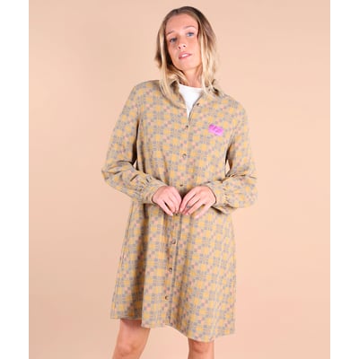 Robe chemise flannelle TILE OXBOW