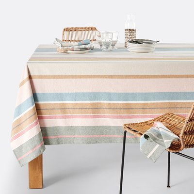 Nappe rayures coton bio tissé-teint, Antika LA REDOUTE INTERIEURS