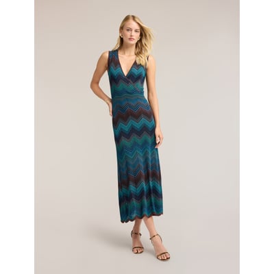 Robe fourreau longue chevron MOTIVI