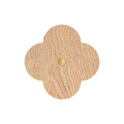 Patère fleur en frêne 7 cm, ANDREE HARTO