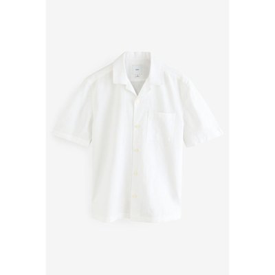 Chemise manches courtes coton col cubain NEXT