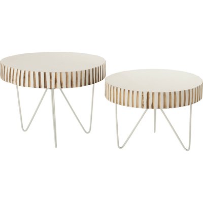 Table basse ying bois  design scandinave et métal élégant RECOLLECTION