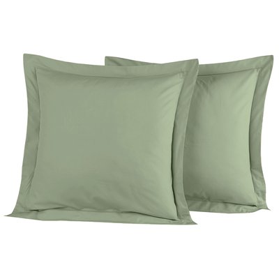 Lot de 2 taies d'oreiller en percale de coton SOFT PERCALE SENSEI MAISON