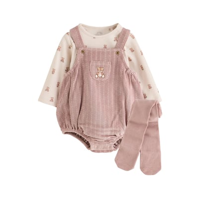 Body, barboteuse et collants bébé, 3 pièces NEXT