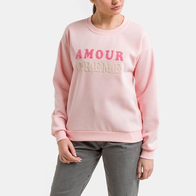 Sweat col rond, motif devant VERO MODA