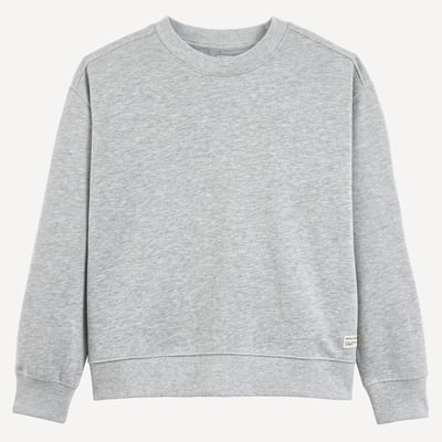 Sweat col rond en molleton LA REDOUTE COLLECTIONS