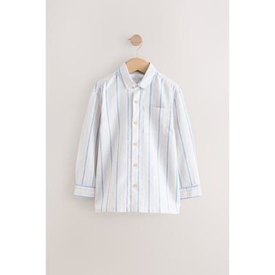 Chemise en lin décontractée à manches longues NEXT