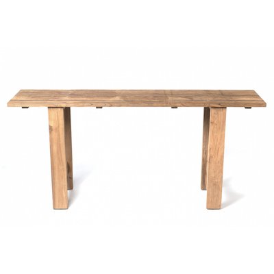 Table haute en teck recyclé - WOODY MATHI DESIGN