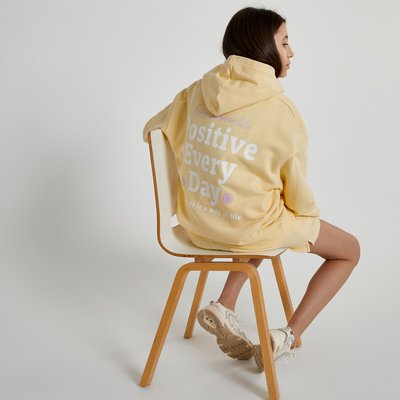 Oversized hoodie met tekst LA REDOUTE COLLECTIONS