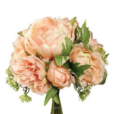Bouquet Pivoines &Carottes sauvages factice 7 ARTIFICIELLES