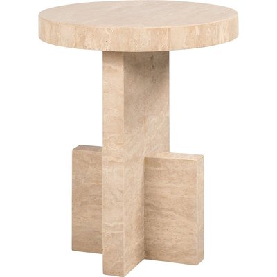Table d'appoint travertin  élégance italienne RECOLLECTION
