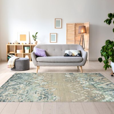 Tapis salon et chambre tissé en laine motif abstrait ANAPURNA UN AMOUR DE TAPIS
