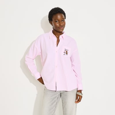 Chemise rayée brodée animal GRAIN DE MALICE